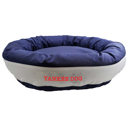 American Dog - Dog Bed Round Bolster Armor Baseball