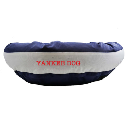 American Dog - Dog Bed Round Bolster Armor Baseball