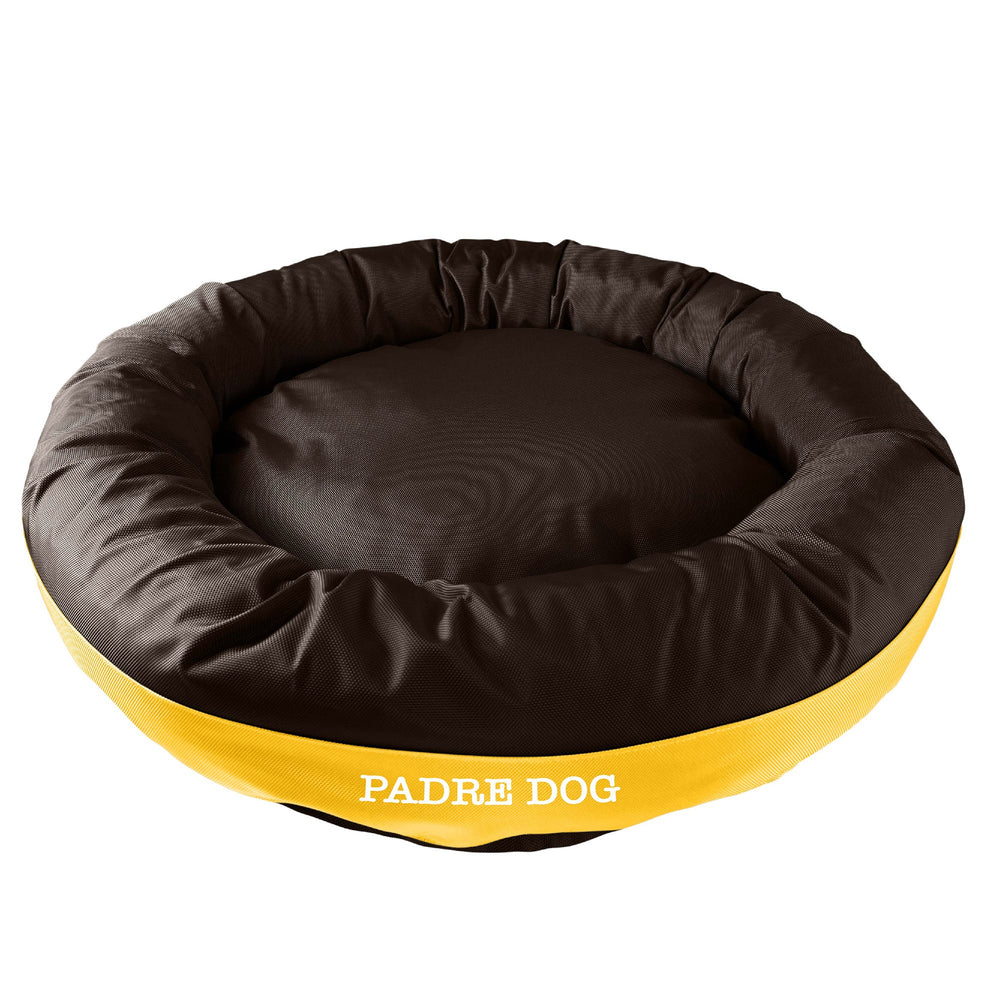 American Dog - Dog Bed Round Bolster Armor Baseball