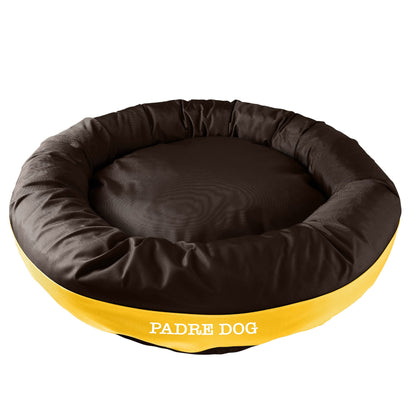 American Dog - Dog Bed Round Bolster Armor Baseball
