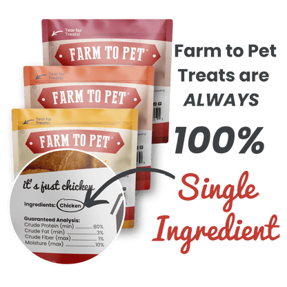 Farm To Pet - Chicken, Turkey, & Beef Snack Pack Trio