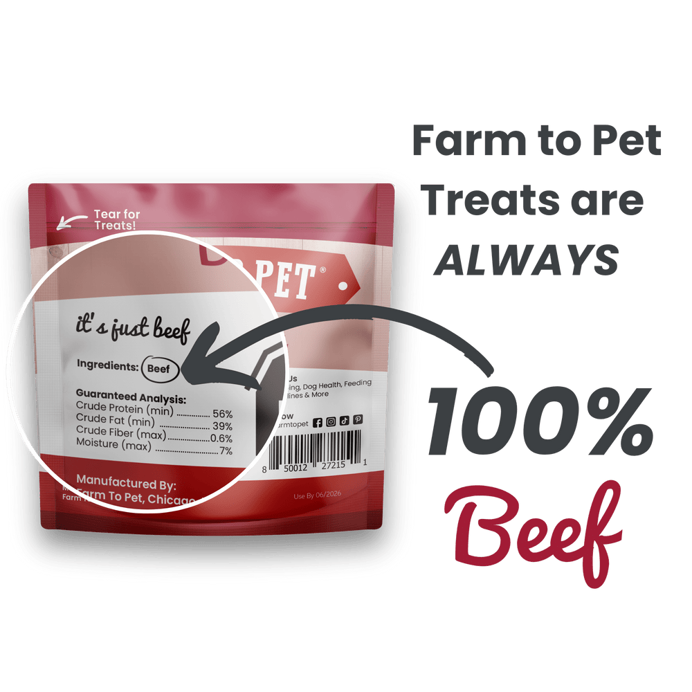 Farm To Pet - Beef Chips Snack Pack Bundles | Dog Treats for Training & Travel