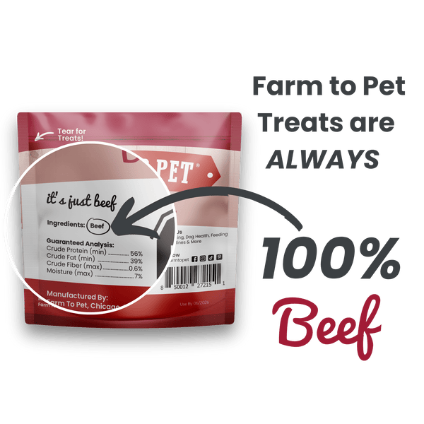 Farm To Pet - Beef Chips Snack Pack Bundles | Dog Treats for Training & Travel