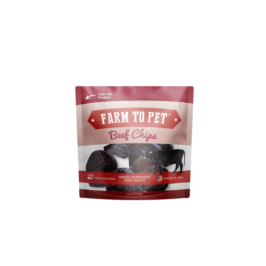 Farm To Pet - Beef Chips Snack Pack Bundles | Dog Treats for Training & Travel