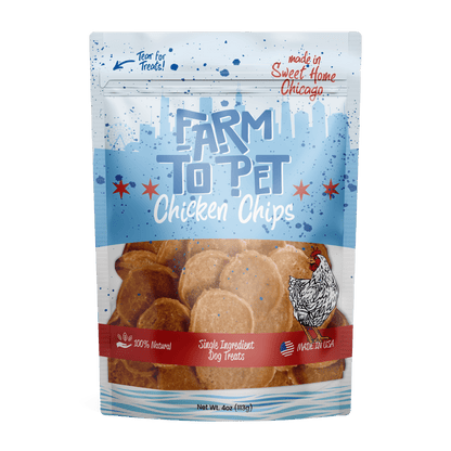 Farm To Pet - Chicago Chicken Chips for Dogs | Dog Treats To Celebrate Our Hometown