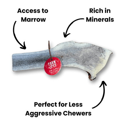 Farm To Pet - Split Elk Antlers for Dogs | All-Natural Antler Dog Chews