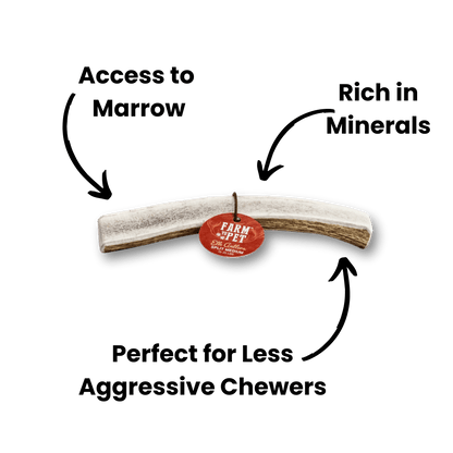 Farm To Pet - Split Elk Antlers for Dogs | All-Natural Antler Dog Chews