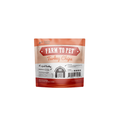 Farm To Pet - Turkey Chips Snack Pack Bundles | Low Allergen Treats for Training