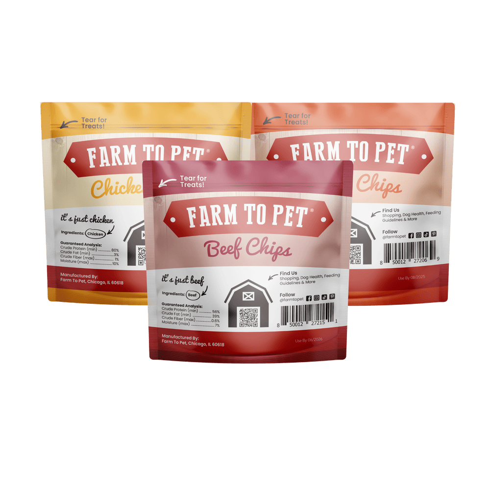 Farm To Pet - Chicken, Turkey, & Beef Snack Pack Trio