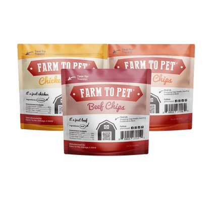 Farm To Pet - Chicken, Turkey, & Beef Snack Pack Trio