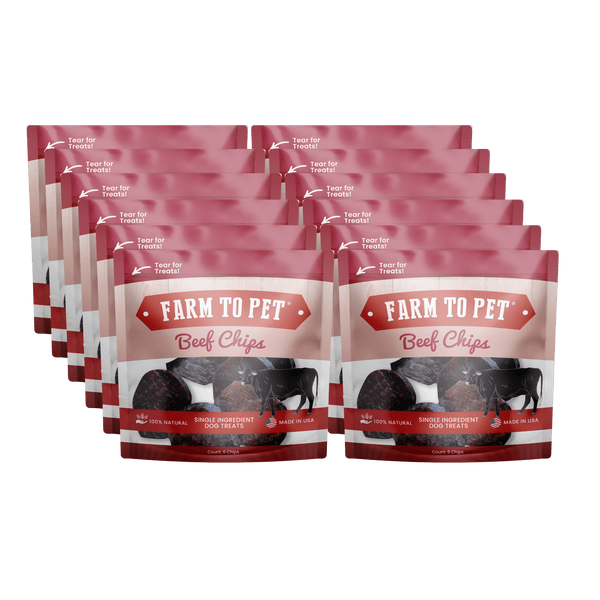 Farm To Pet - Beef Chips Snack Pack Bundles | Dog Treats for Training & Travel