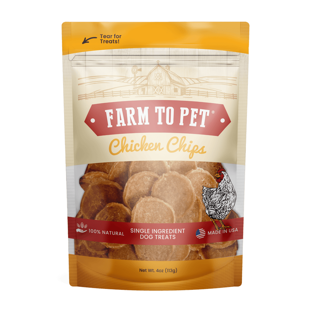 Farm To Pet - Chicken Chips for Dogs | All-Natural Single-Ingredient Dog Treats