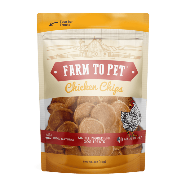 Farm To Pet - Chicken Chips for Dogs | All-Natural Single-Ingredient Dog Treats