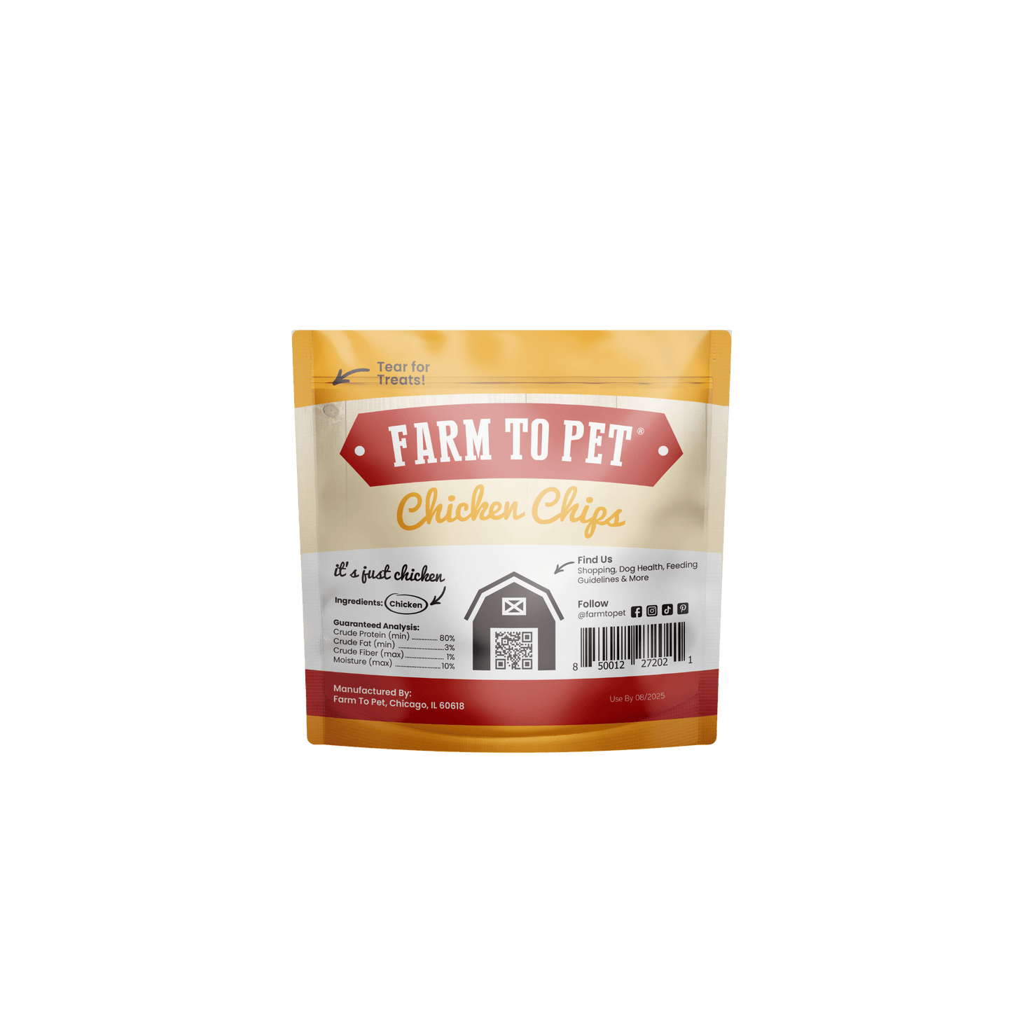 Farm To Pet - Chicken Chips Snack Pack Bundles | Dog Party Favors & Training Treats