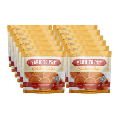 Farm To Pet - Chicken Chips Snack Pack Bundles | Dog Party Favors & Training Treats