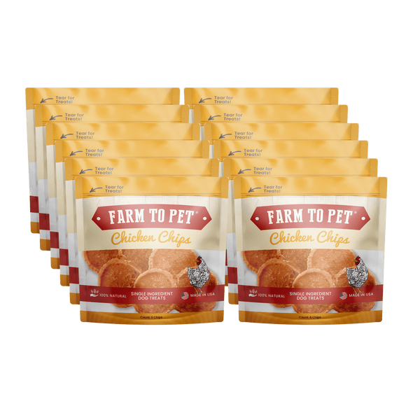 Farm To Pet - Chicken Chips Snack Pack Bundles | Dog Party Favors & Training Treats