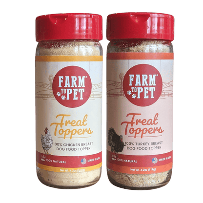 Farm To Pet - Chicken & Turkey Dog Food Topper Bundle