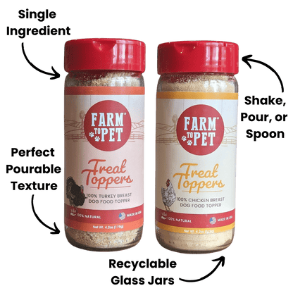Farm To Pet - Chicken & Turkey Dog Food Topper Bundle