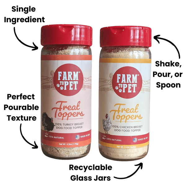 Farm To Pet - Chicken & Turkey Dog Food Topper Bundle