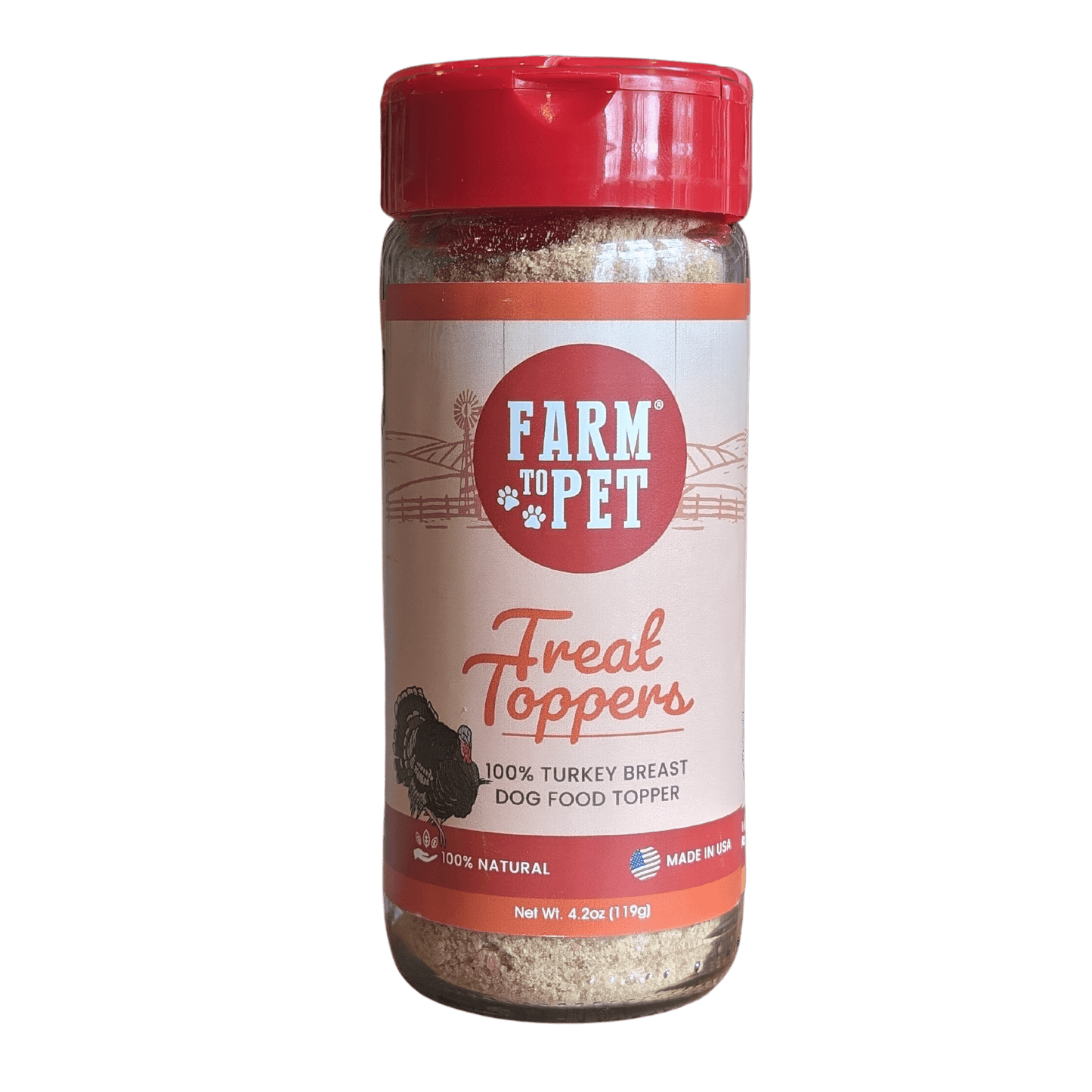 Farm To Pet - Treat Topper Turkey Dog Food Topper | Healthy Meal Supplement for Dogs