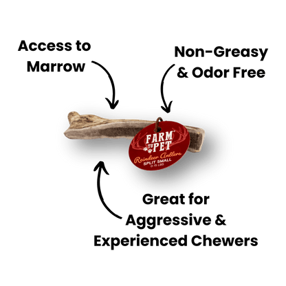 Farm To Pet - Reindeer Antlers for Dogs | Antler Dog Chews for Aggressive Chewers
