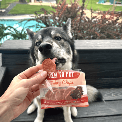 Farm To Pet - Turkey Chips Snack Pack Bundles | Low Allergen Treats for Training