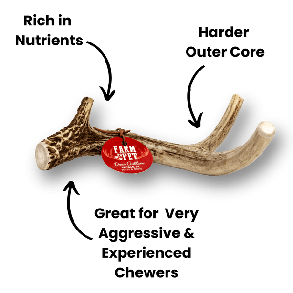 Farm To Pet - Deer Antler Dog Chews | Organic Antler Chews