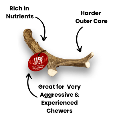 Farm To Pet - Deer Antler Dog Chews | Organic Antler Chews
