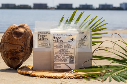 Raw Instincts - Dehydrated Wild-Caught Finger Mullets for Cats & Dogs 100% Single Ingredient  | Qty: 5 Fish