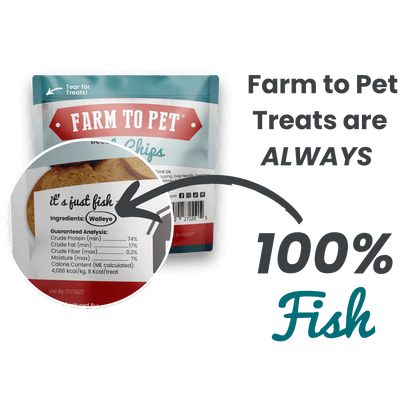 Farm To Pet - Fish Chips Snack Pack Bundles | Dog Treats for Training & Travel