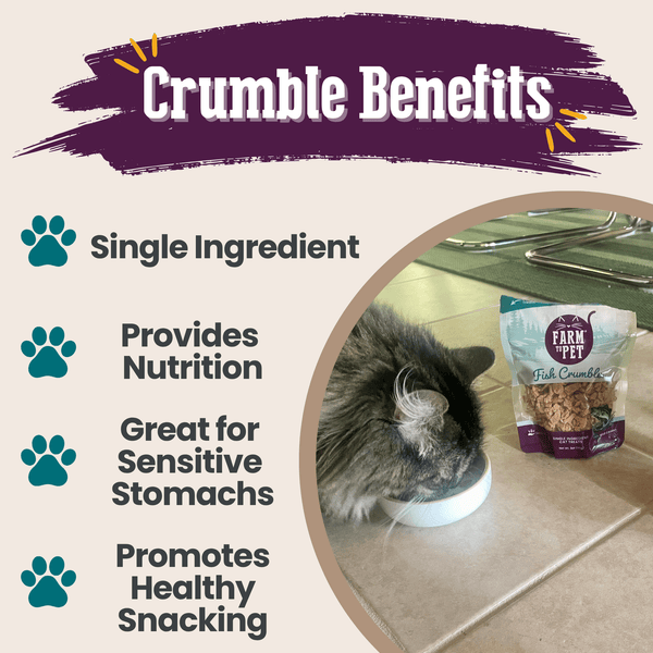 Fish Crumbles for Cats | 100% Protein Cat Treats