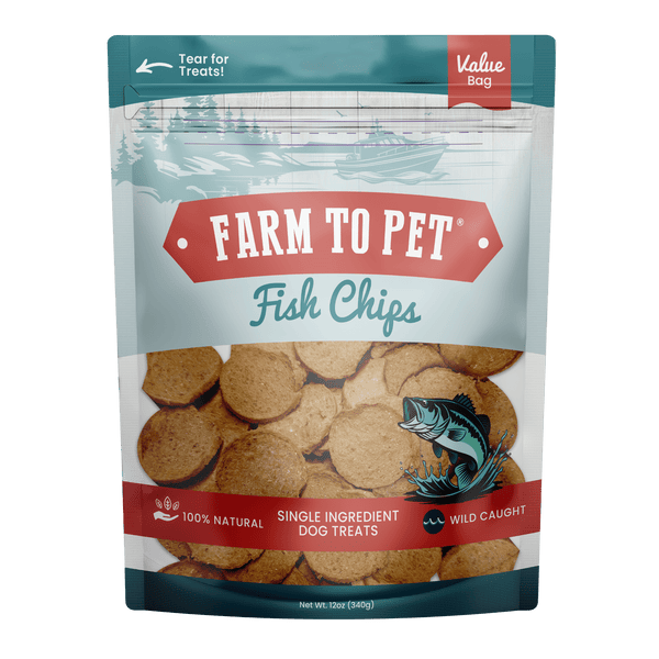 Farm To Pet - Fish Chips for Dogs | Wild-Caught Fish Dog Treats