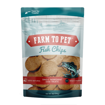 Farm To Pet - Fish Chips for Dogs | Wild-Caught Fish Dog Treats