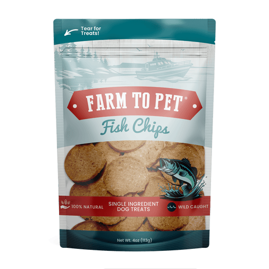 Farm To Pet - Fish Chips for Dogs | Wild-Caught Fish Dog Treats