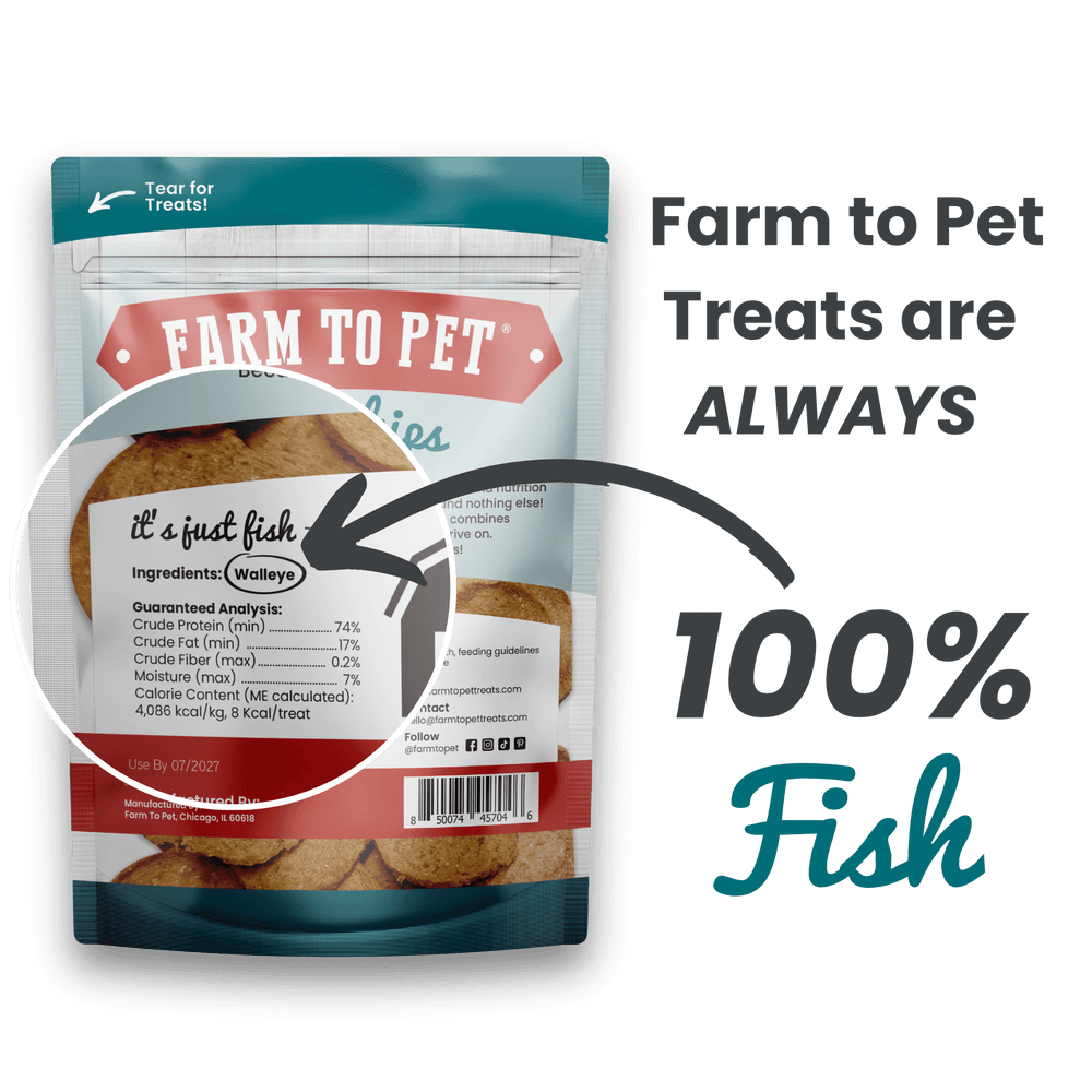Farm To Pet - Fish Chips for Dogs | Wild-Caught Fish Dog Treats