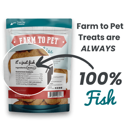 Farm To Pet - Fish Chips for Dogs | Wild-Caught Fish Dog Treats