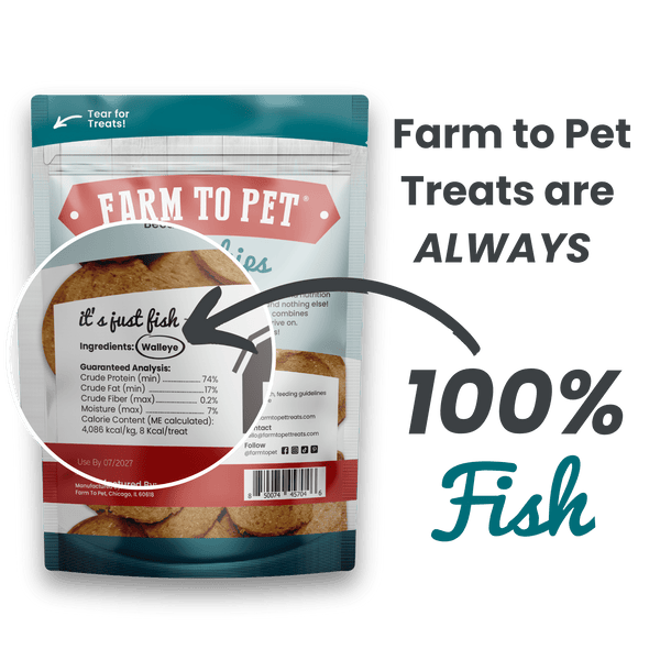 Farm To Pet - Fish Chips for Dogs | Wild-Caught Fish Dog Treats