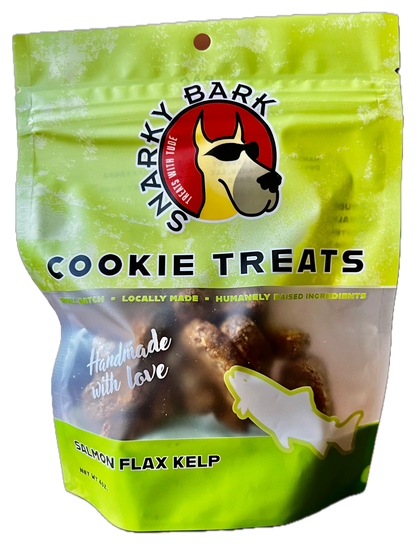 Deer Valley Danes - Snarky Bark Salmon Flax Kelp Cookie Treats