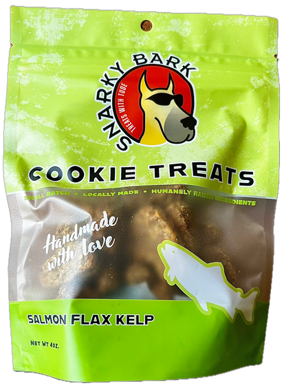 Deer Valley Danes - Snarky Bark Salmon Flax Kelp Cookie Treats