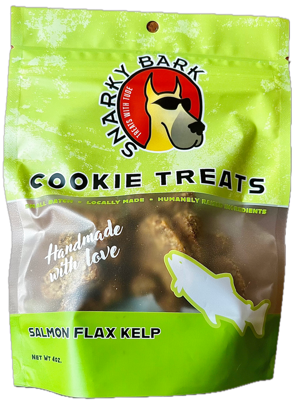Deer Valley Danes - Snarky Bark Salmon Flax Kelp Cookie Treats