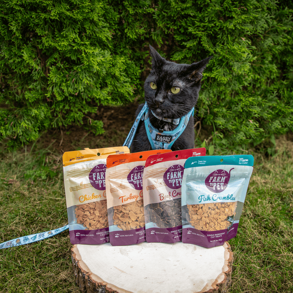 Farm To Pet - Beef Crumbles for Cats | 100% Protein Cat Treats