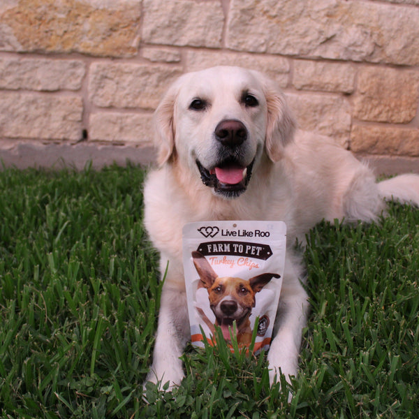 Farm To Pet - Live Like Roo Turkey Chips for Dogs | Dog Treats That Give Back
