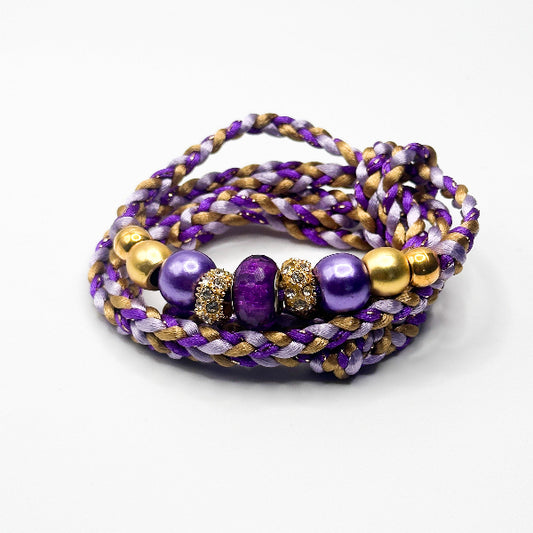 Golden Purple Conformation Dog Show Leads