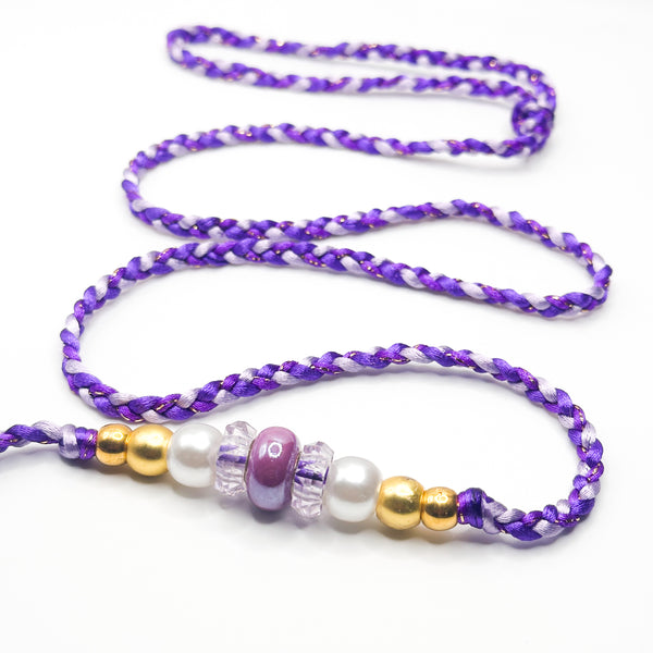 Purple Pearl Conformation Dog Show Leads  beads