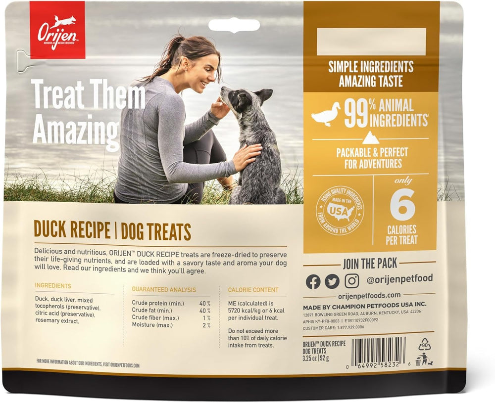 Orijen Duck Freeze Dried Dog Treats (3.25oz)