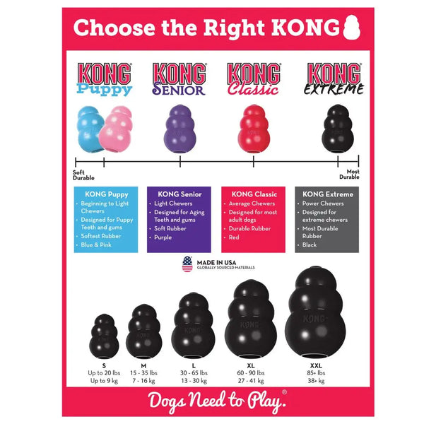 KONG - Extreme Dog Toy - Toughest Natural Rubber Dog Toy, Black - Fun to Chew, Chase and Fetch 10
