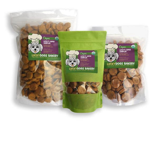 Happy Dog Food - Lucky's Organic Dog Treat Super Sampler