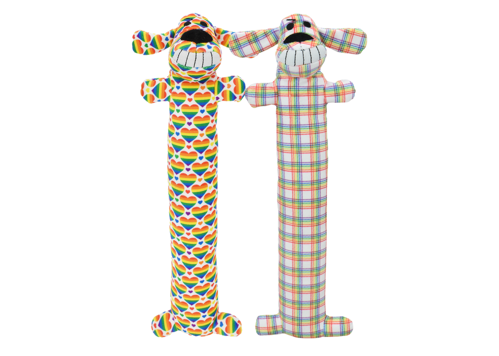 Multipet Loofa Dog Rainbow (12")