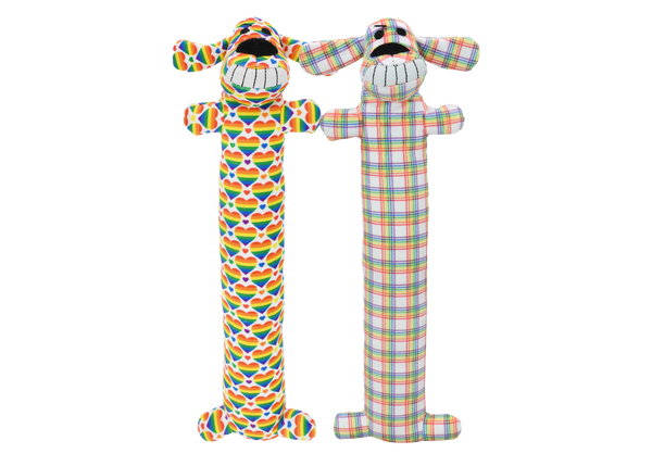 Multipet Loofa Dog Rainbow (12")