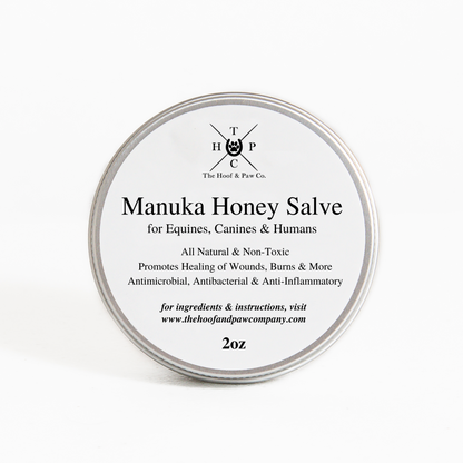 The Hoof & Paw Co. - Manuka Honey Healing Salve with Herbal Infusion - For Dogs, Horses & Humans